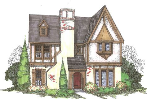 small tudor house plan